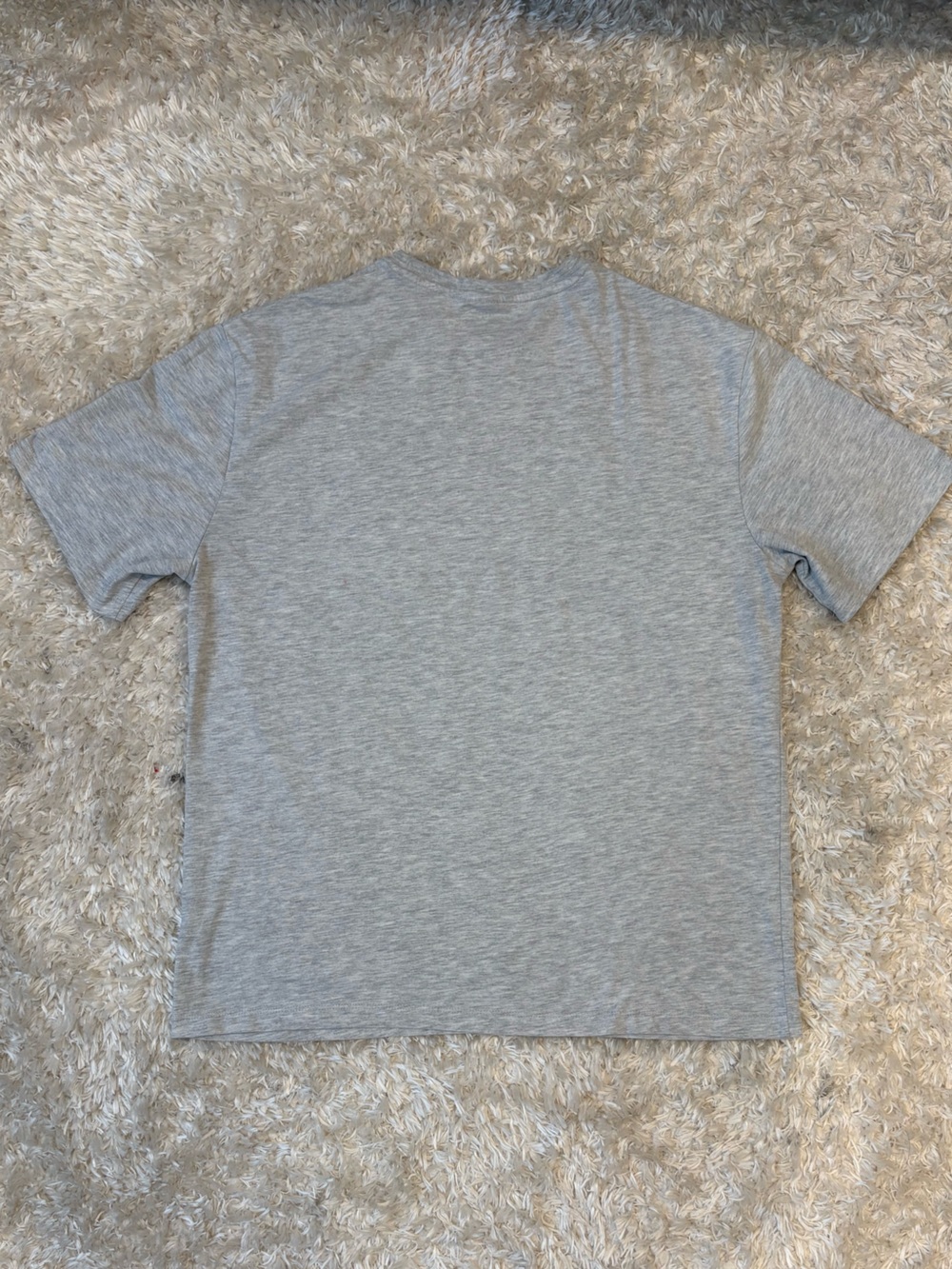 Oner Active Classic Oversized T Shirt Light Marl Grey Crewneck Embroidered Logo - Picture 2 of 2